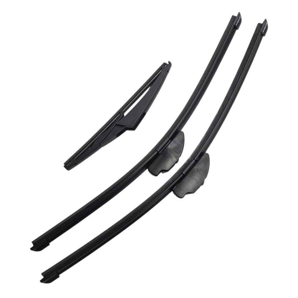 Silbak Front & Rear Wiper Blade Set, Compatible with Dodge Magnum 2005-2008, Driver Side 22" (550mm), Passenger Side 21" (530mm), Rear 10" (254mm)