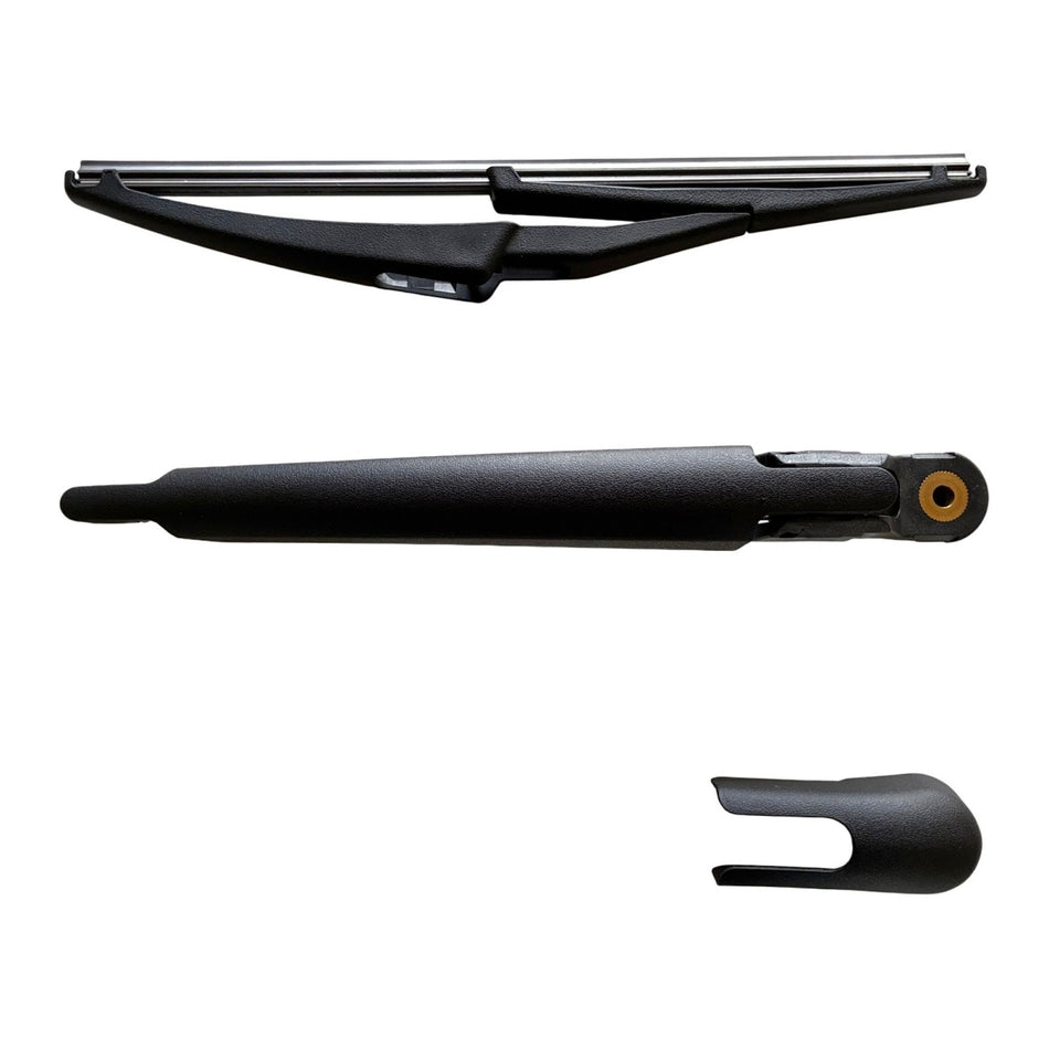 MAXTEL Rear Wiper Blade Arm Cap Set compatible with Fiat 500X 2016-2021, SIZE 285MM (11.22 in), Black, 1 Set, 100% Compatible, 1-Year Manufacturer Warranty