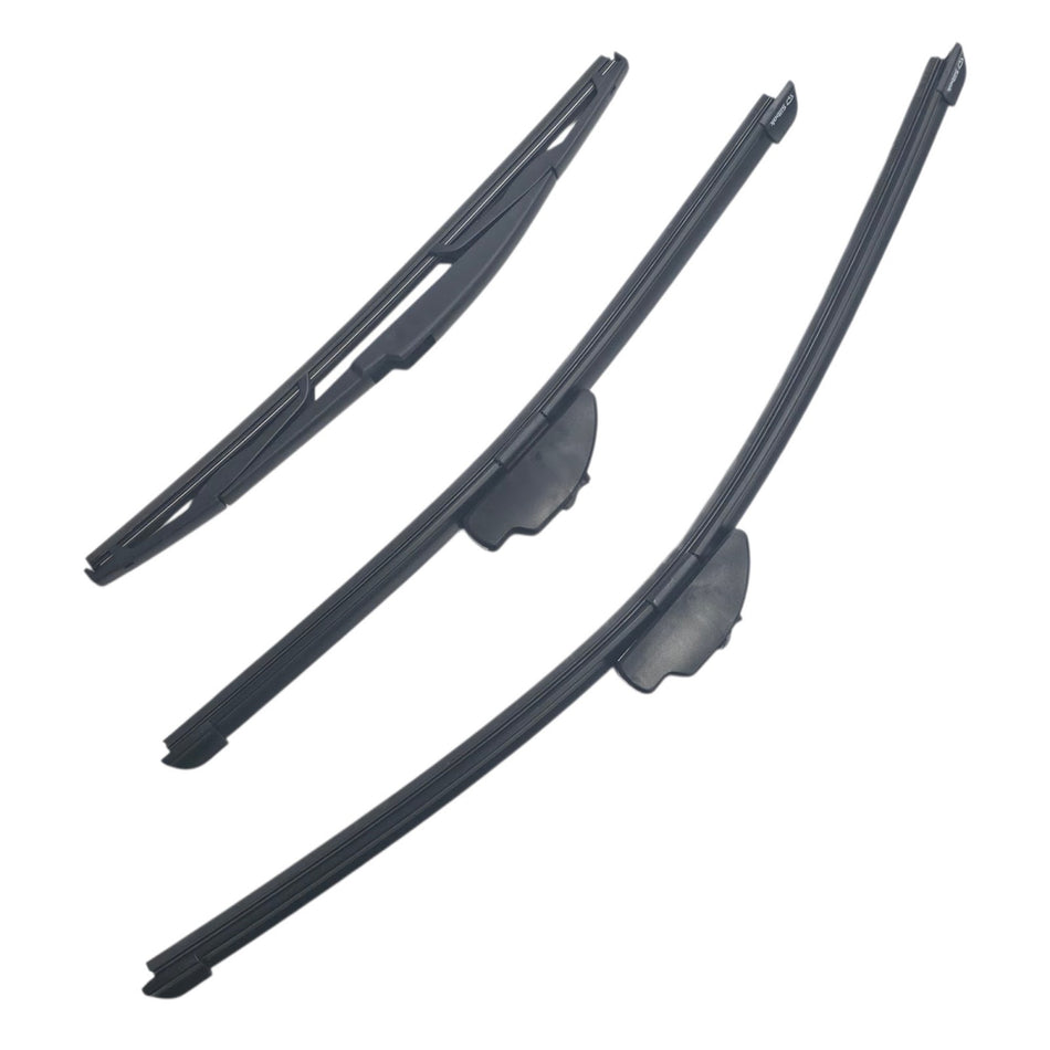 Silbak Front & Rear Wiper Blade Set, Compatible with Hyundai Accent HB Hatchback 2006-2011, Driver Side 22" (550mm), Passenger Side 16" (400mm), Rear 14" (350mm)
