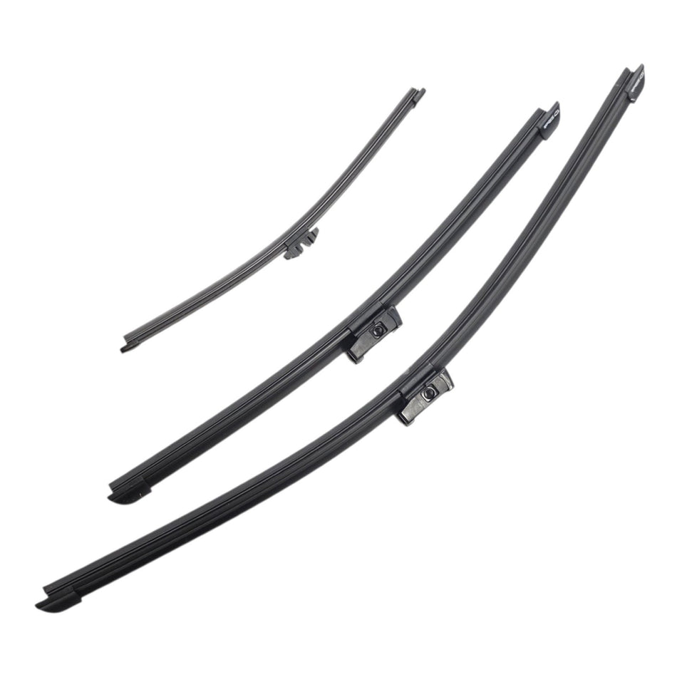 Silbak Front & Rear Wiper Blade Set, Compatible with Ford Ecosport 2018-2022, Driver Side 22" (550mm), Passenger Side 16" (400mm), Rear 11" (280mm) (OEM: CN15-17B437-AC)