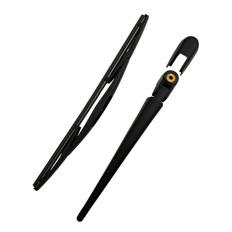 MAXTEL Rear Wiper Blade & Arm compatible with Mazda 3 HB 2019-2026, Size 14.17 inch (360 mm), Black, Quick-Clip Adaptor, 100% Compatible, 1-Year Manufacturer Warranty