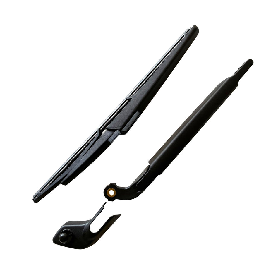 MAXTEL Rear Wiper Blade & Arm compatible with Volvo V70 2005-2007, Size 370mm (14.57 in) Black, 100% Compatible, 1-Year Manufacturer Warranty
