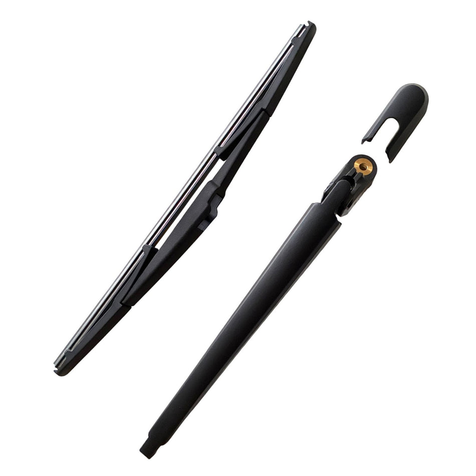 MAXTEL Rear Wiper Blade & Arm compatible with Mazda CX-5 2013-2016, Size 13.78 in (350 mm), Black, Quick-Clip, 100% Compatible, 1 Set, 1-Year Manufacturer Warranty