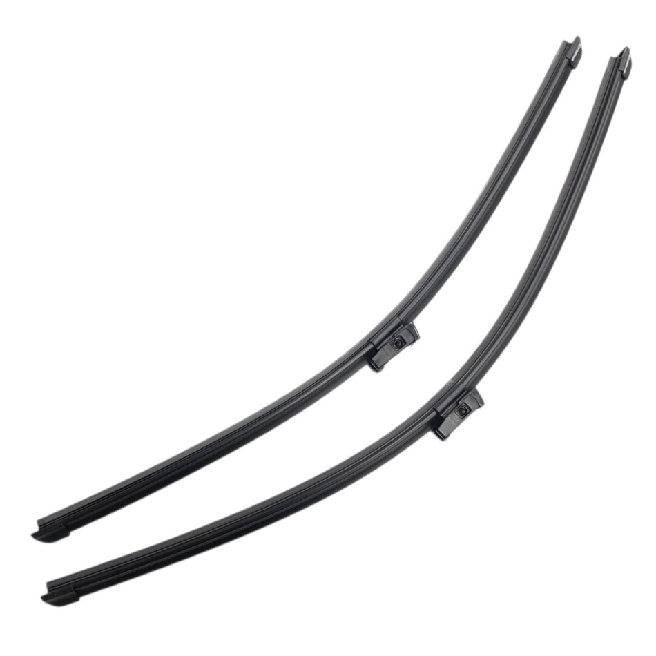 Silbak Muson Pro Premium Flat Wiper Blades Set compatible with Range Rover Evoque 2012-2019 Driver Side 23 in (580 mm) Passenger Side 21 in (530 mm) LR025117 LR025119 LR027672 LR078304 LR078305