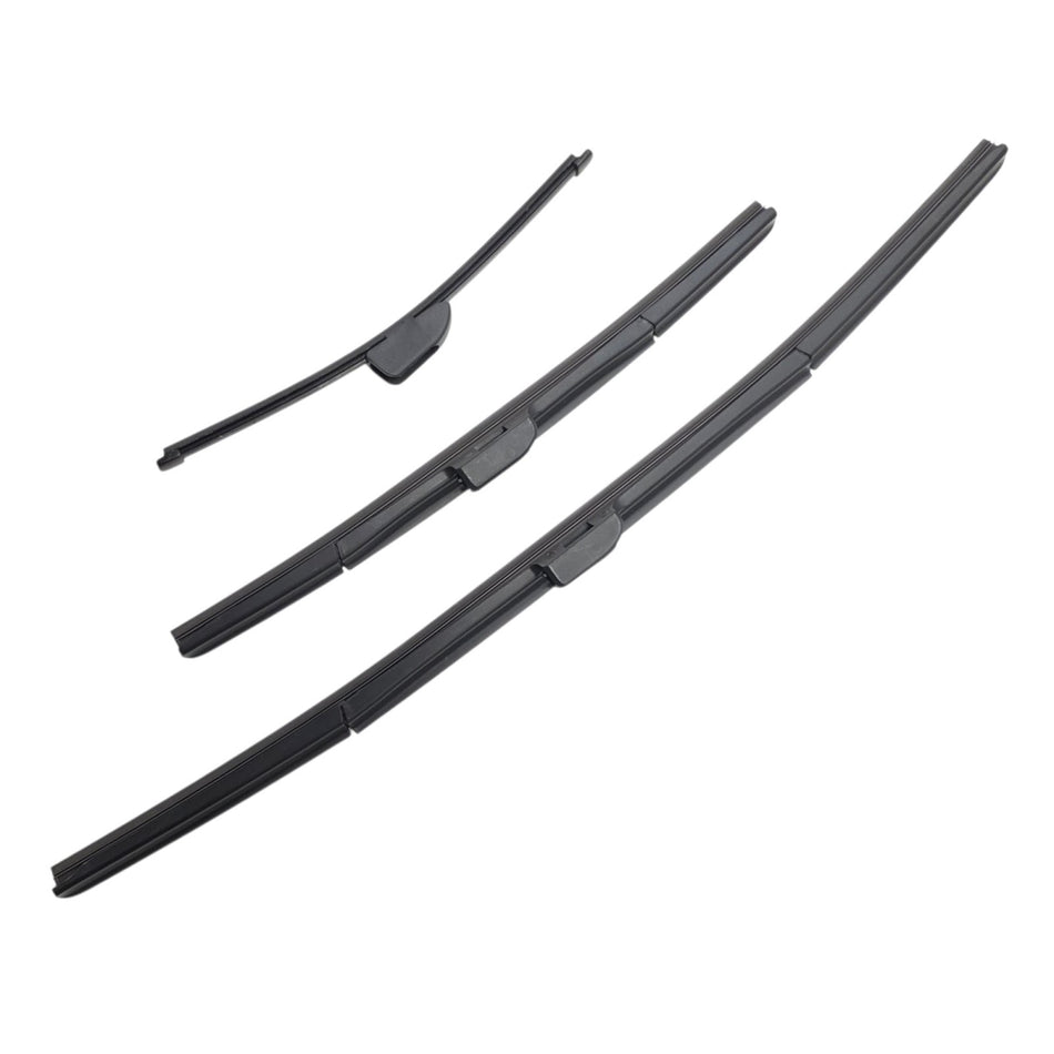 MAXTEL 26"+16" Front Wiper Blade Set Bundle with Silbak 12" Rear Wiper Blade, Compatible with Kia Niro 2017-2022, Driver Side 26" (650mm), Passenger Side 16" (400mm), Rear 12" (300mm)