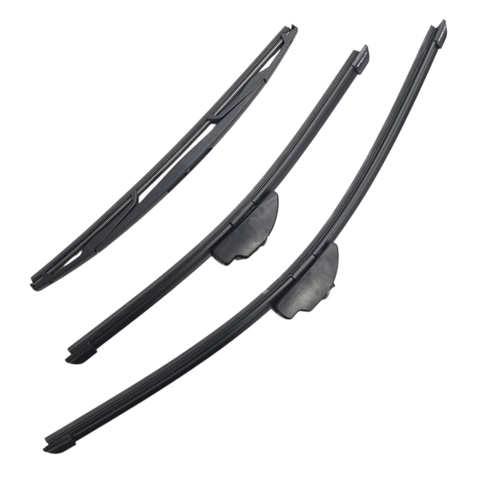 Silbak Front & Rear Wiper Blade Set, Compatible with Subaru Impreza SW Station Wagon 2006-2007, Driver Side 22" (550mm), Passenger Side 16" (400mm), Rear 14" (350mm)