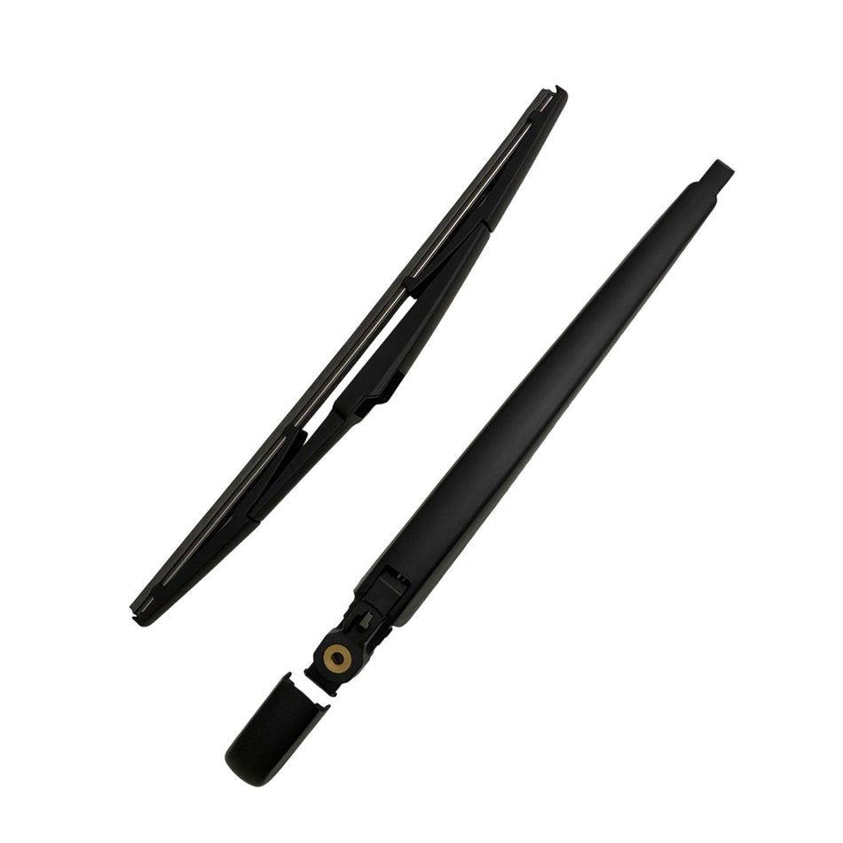 MAXTEL Rear Wiper Blade & Arm, Compatible with Toyota C-HR 2016-2023, Size 13.8 in (350 mm), Black, Pre-mounted "Quick-Clip" Adaptor, 1-Year Manufacturer Warranty