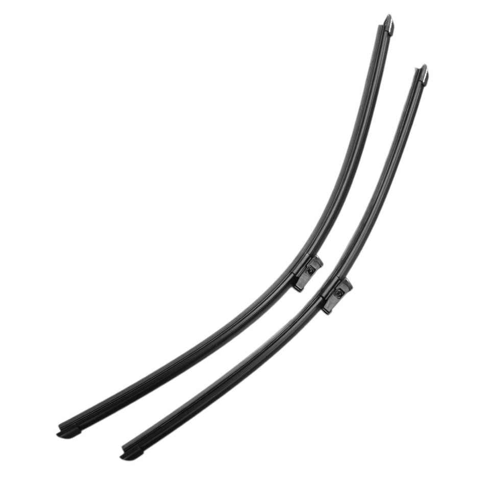 Silbak Wiper Blade compatible with Audi R8 2017-2023, Front Set of Two, Driver Side 24 in (600 mm), Passenger Side 22 in (550 mm), Muson Pro Premium Flat 4S1998002B