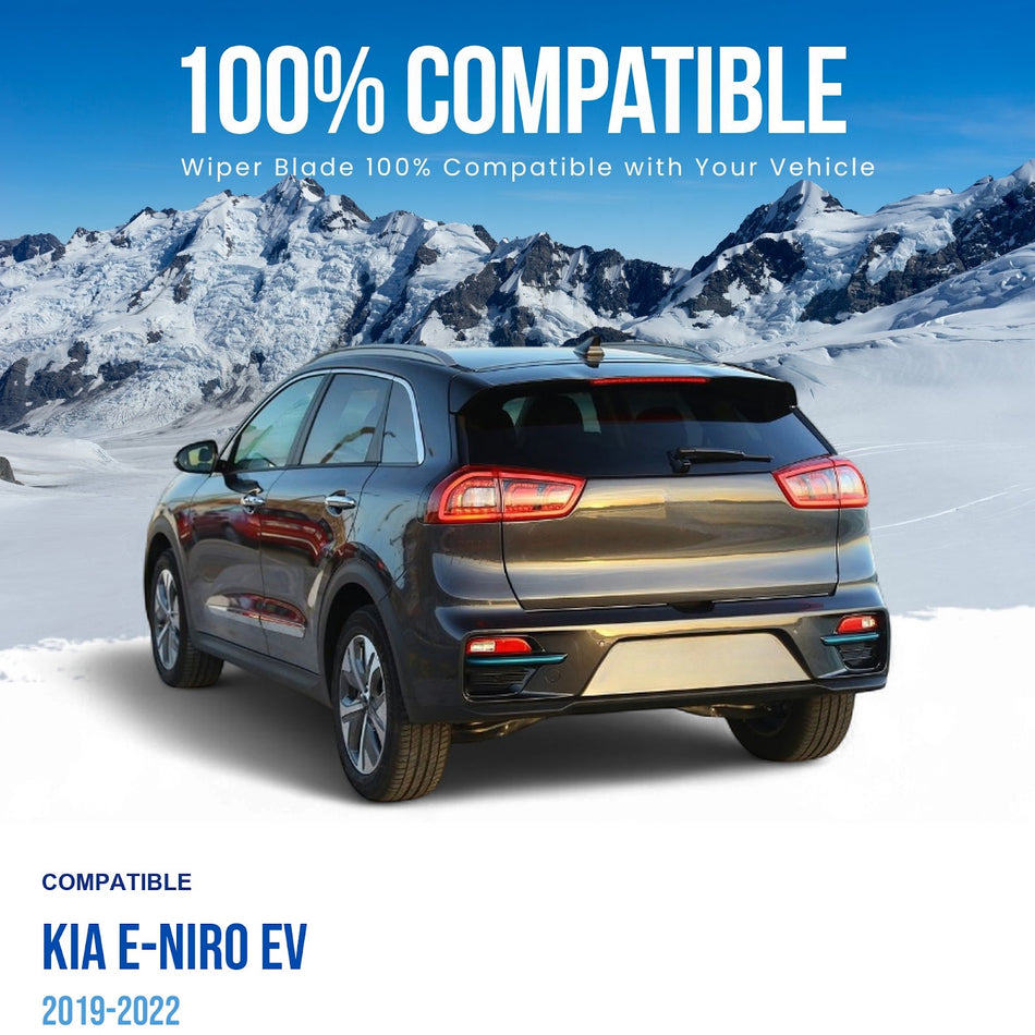 Silbak Rear Wiper Blade, Compatible with Kia e-Niro EV 2019-2022, 12" (300mm) (OEM: 98850D4300)