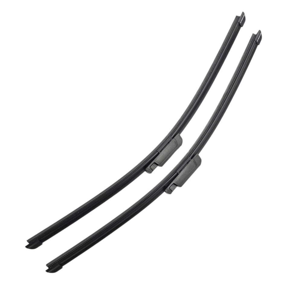 Silbak Front Wiper Blade Set, Compatible with Audi A6 2005-2011, Driver Side 22" (550mm), Passenger Side 22" (550mm) (OEM: 4F1998002)
