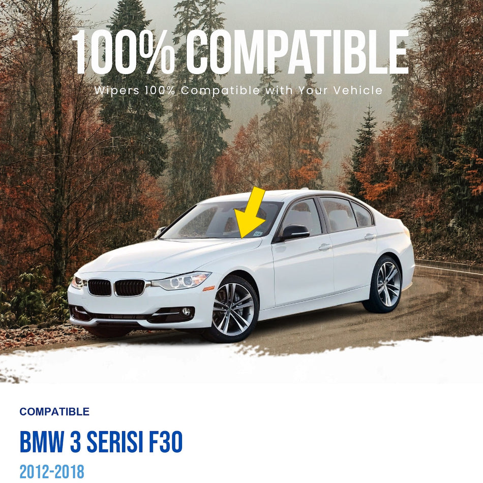 MAXTEL Front Wiper Arm, Compatible with BMW 3 Serisi F30 2012-2018