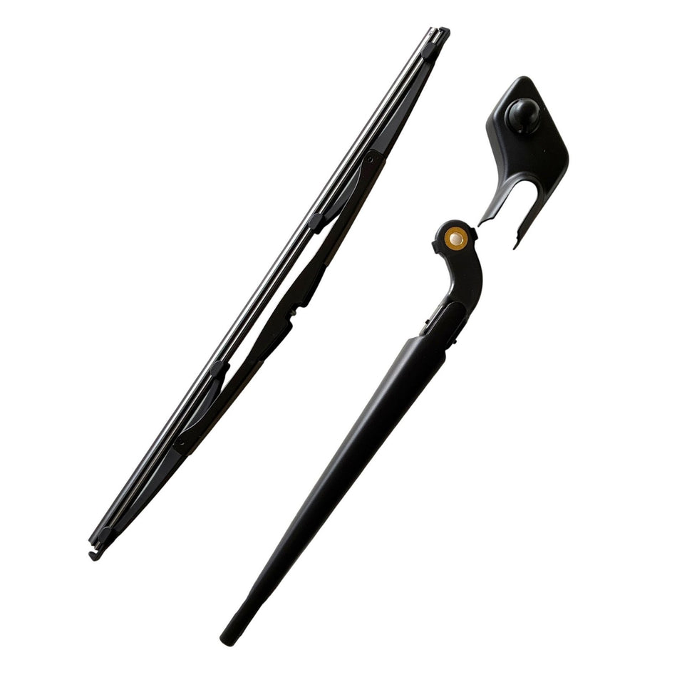 MAXTEL Rear Wiper Blade & Arm, Compatible with Volvo V70XC 2000-2003, Size 15.75 in (400mm), Quick-Clip Adaptor, 100% Compatible, Black, 1-Year Manufacturer Warranty