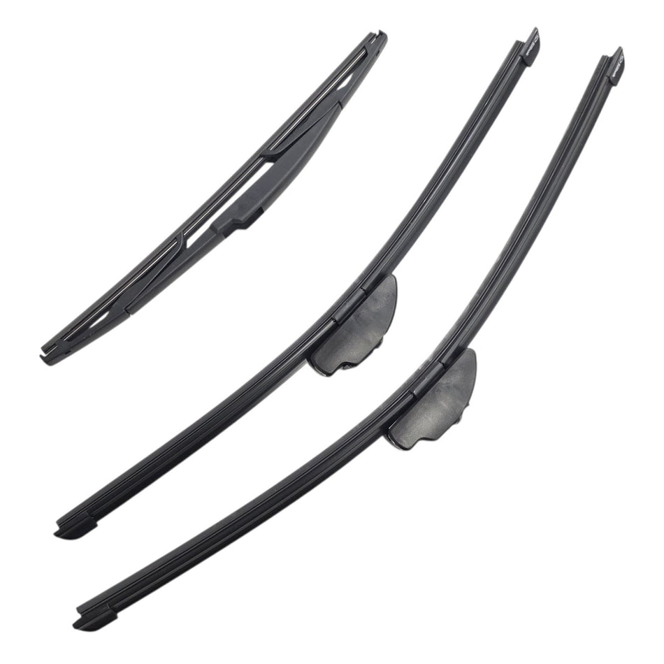 Silbak Front & Rear Wiper Blade Set, Compatible with Mitsubishi Outlander 2003-2006, Driver Side 22" (550mm), Passenger Side 19" (480mm), Rear 14" (350mm)