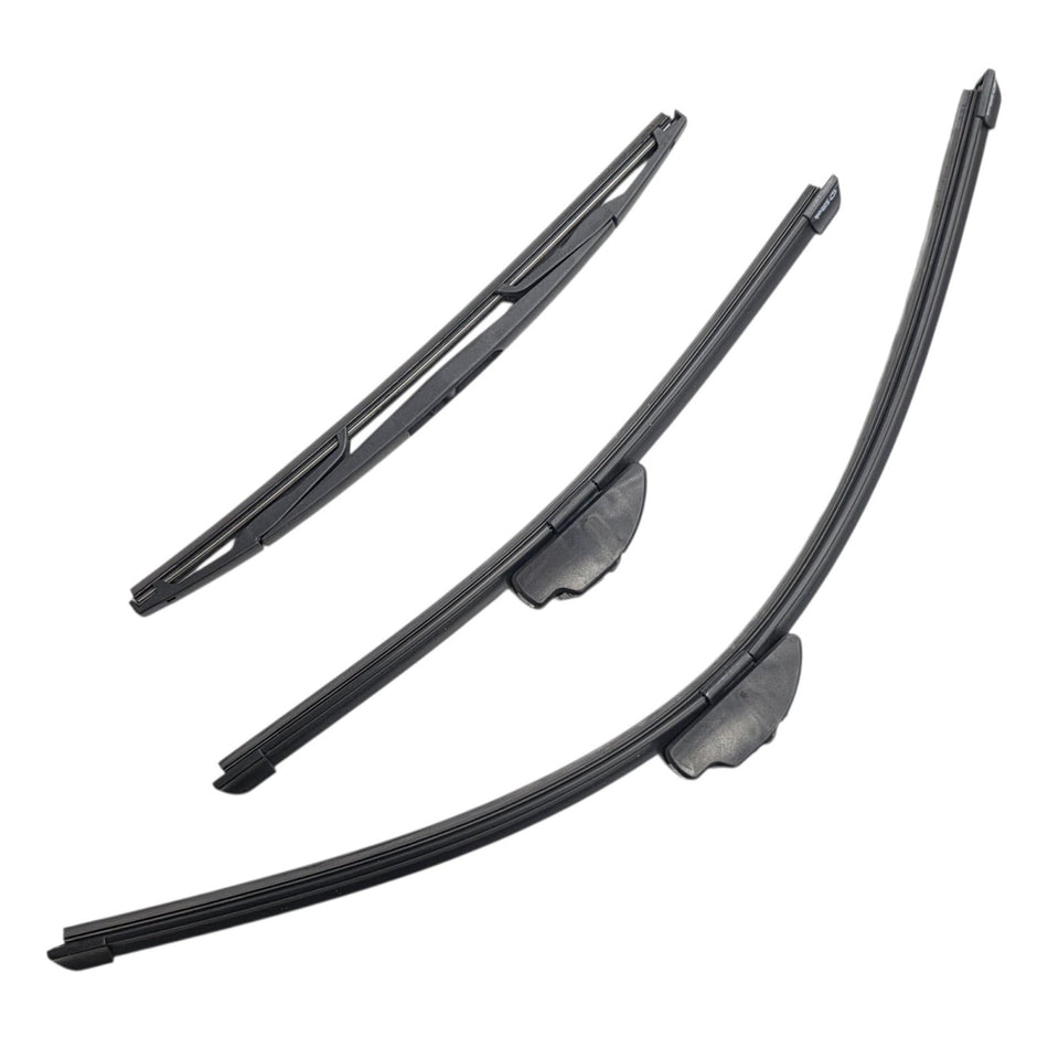 Silbak Front & Rear Wiper Blade Set, Compatible with Subaru Impreza HB Hatchback 2012-2016, Driver Side 26" (650mm), Passenger Side 16" (400mm), Rear 14" (350mm)