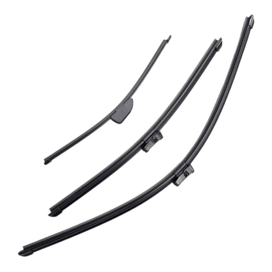 Silbak Front & Rear Wiper Blade Set, Compatible with Maserati Levante 2021-2024, Driver Side 26" (650mm), Passenger Side 19" (480mm), Rear 13" (330mm) (OEM: 670007743)