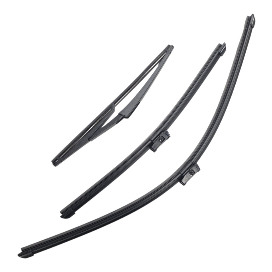 Silbak Front & Rear Wiper Blade Set, Compatible with Infiniti QX60 2022-2025, Driver Side 26" (650mm), Passenger Side 17" (430mm), Rear 12" (300mm)