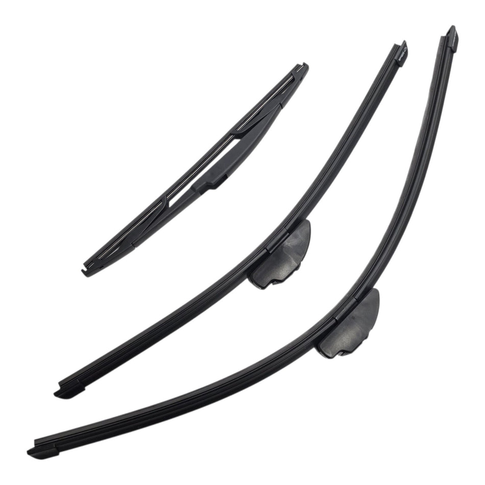 Silbak Front & Rear Wiper Blade Set, Compatible with Land Rover Discovery Sport 2020-2023, Driver Side 26" (650mm), Passenger Side 20" (500mm), Rear 12" (300mm) (OEM: LR082689)