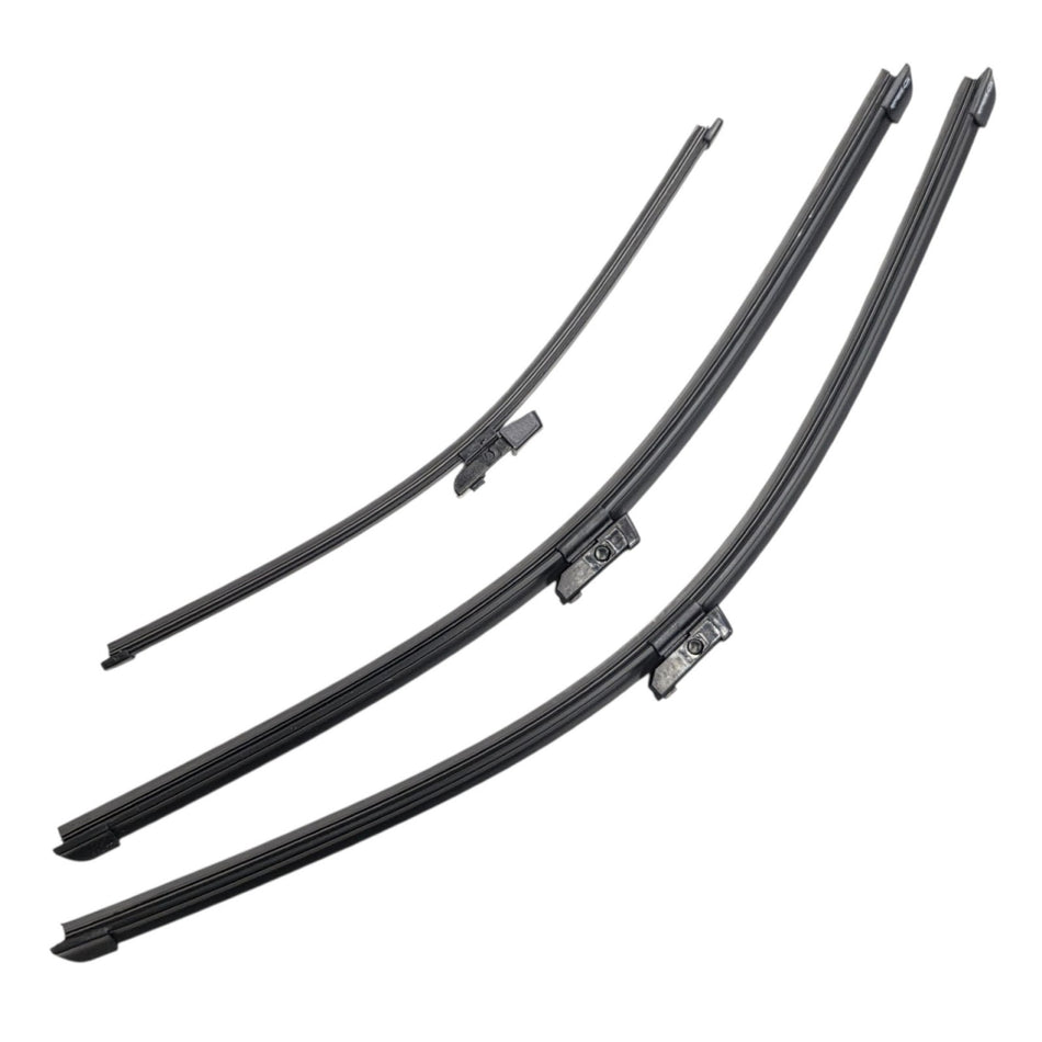 Silbak Front & Rear Wiper Blade Set, Compatible with VW Volkswagen Tiguan 2018-2024, Driver Side 25" (635mm), Passenger Side 22" (550mm), Rear 15" (380mm) (OEM: 5NN955425)