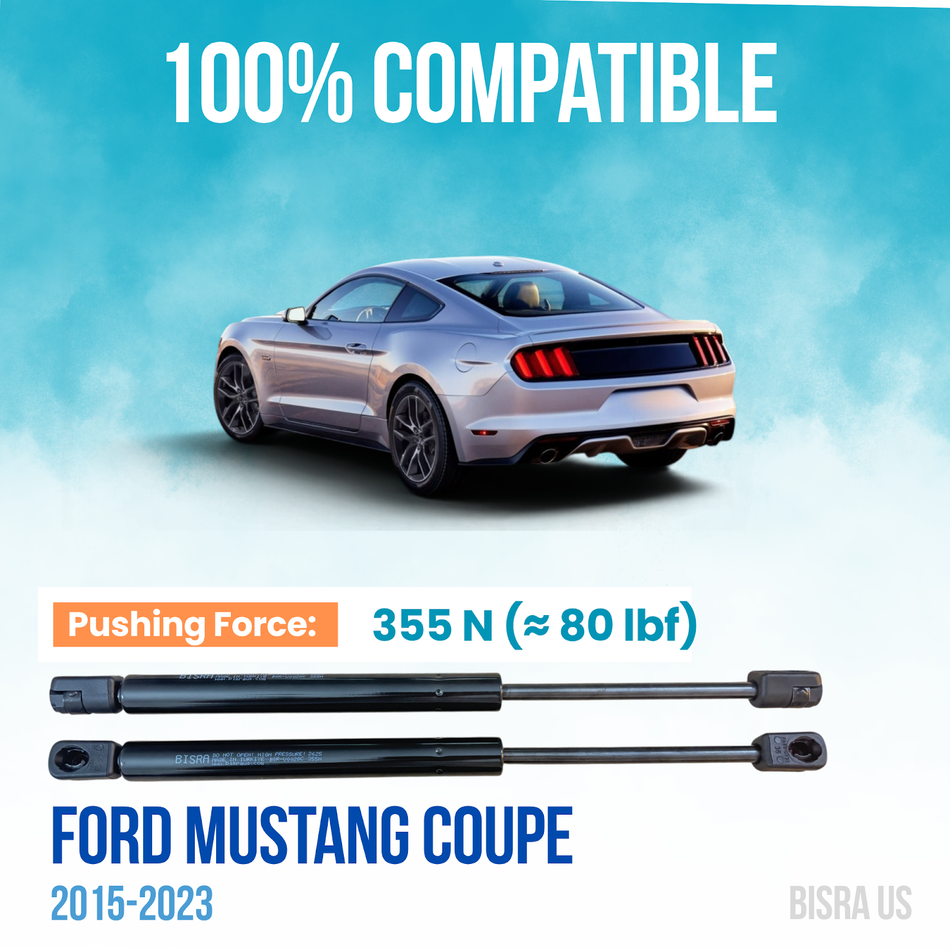 BISRA Trunk Gas Strut, Compatible with Ford Mustang Coupe 2015-2023, 355N Lift Support (OEM: 1935835)