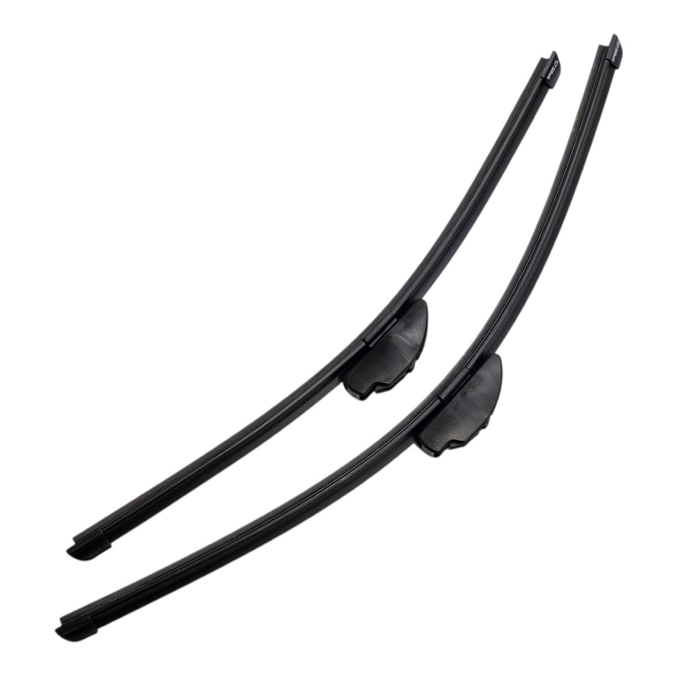 Silbak Muson Pro Flat Wiper Blades Set compatible with Infiniti QX56 2004-2010 Front Driver Side 24" (60cm/600mm) Passenger Side 22" (55cm/550mm) Clip-On Front, Made in Turkey