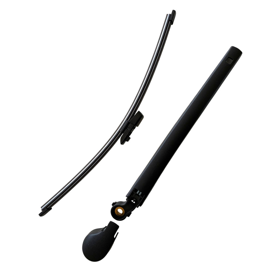 MAXTEL Rear Wiper Blade & Arm compatible with Volkswagen VW Tiguan 2018-2024, 380 mm (14.96 in), Pre-mounted "Quick-Clip" adaptor, 1-Year Manufacturer Warranty