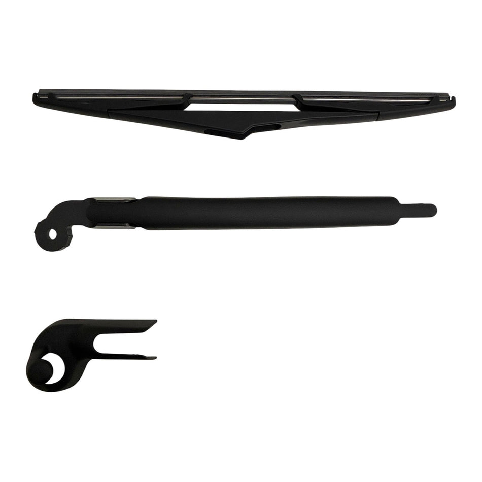 MAXTEL Rear Wiper Blade & Arm compatible with Jeep Wrangler Rubicon 2007-2011, 13.39 in (340 mm) Black, Clear Visibility, Easy Installation, 1-Year Manufacturer Warranty