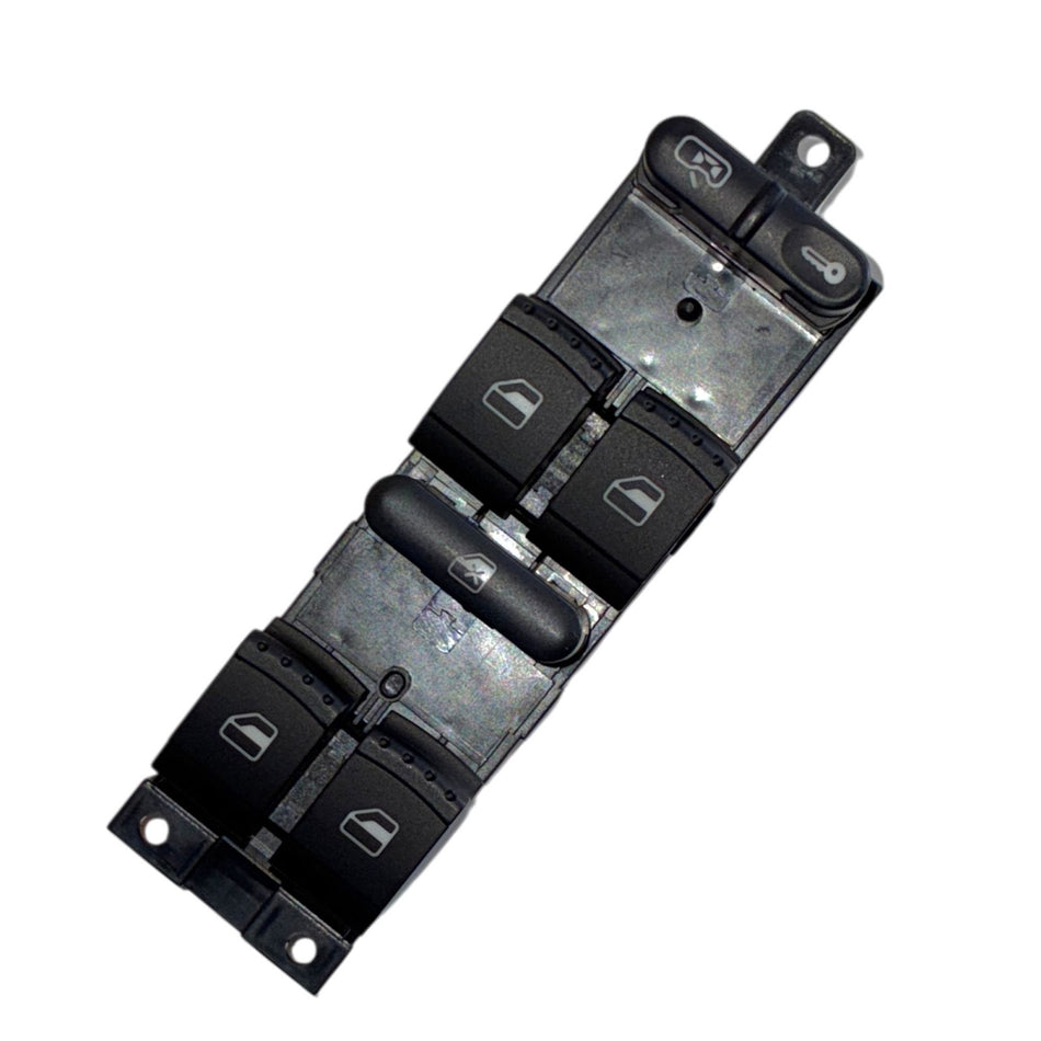 MAXTEL Front Left Electric Window Control Switch (Quad) Compatible with Volkswagen Jetta 1998-2005 Seamless Fit Meets Original Specs 9 Pins Black 1-Year Manufacturer Warranty