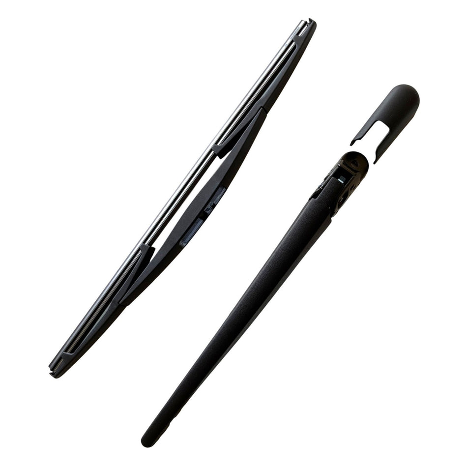MAXTEL Rear Wiper Blade & Arm compatible with Subaru Forester SG 2003-2008, 13.78 in (350MM) Black, Quick-Clip Adaptor, 100% Compatible, 1-Year Manufacturer Warranty