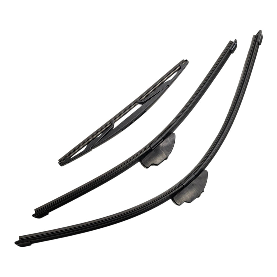 Silbak Front & Rear Wiper Blade Set, Compatible with BMW X5 F15 2014-2018, Driver Side 26" (650mm), Passenger Side 20" (500mm), Rear 13" (330mm) (OEM: 61610039697)