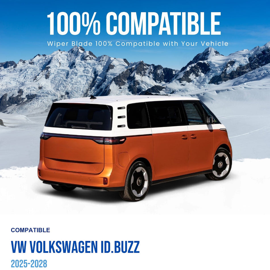 Silbak Rear Wiper Blade Set, Compatible with VW Volkswagen ID.Buzz 2025-2028, 12"/12" (300mm/300mm) (OEM: 1T3955427A)