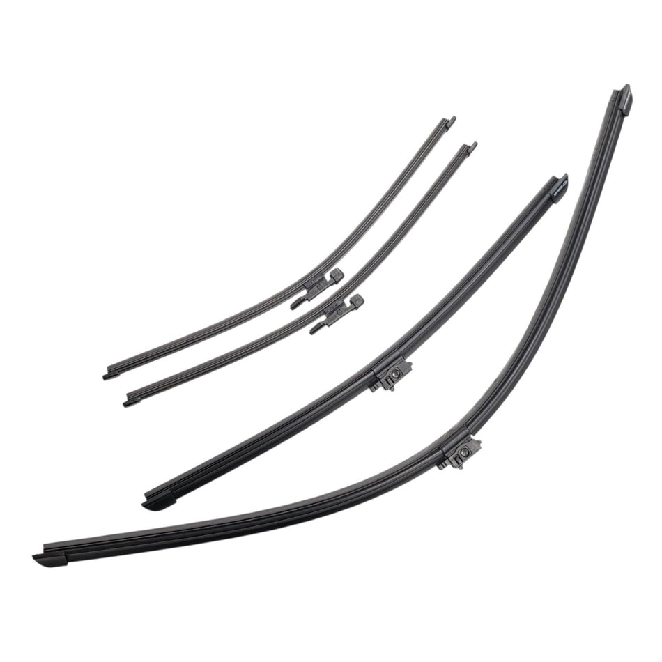 Silbak Front & Rear Wiper Blade Set, Compatible with Mercedes Metris 2016-2023, Driver Side 28" (700mm), Passenger Side 18" (450mm), Rear 15" (380mm) x2 (OEM: A4478200345)