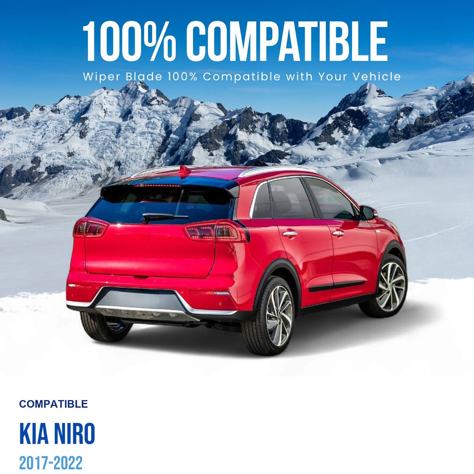 Silbak Rear Wiper Blade, Compatible with Kia Niro 2017-2022, 12" (300mm) (OEM: 98850G5000)