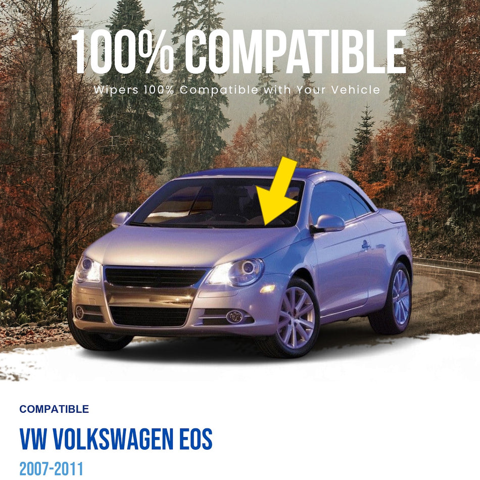 MAXTEL Front Wiper Arm, Compatible with VW Volkswagen EOS 2007-2011