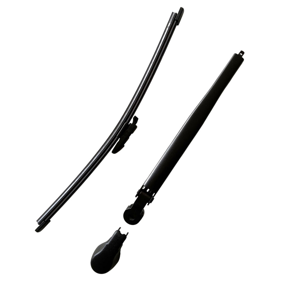 MAXTEL Rear Wiper Blade & Arm Set Compatible Mercedes-Benz GLC X253 2015-2018, Size 12.0 in (305mm), 100% Compatible Quick-Clip Adaptor, Black, 1-Year Manufacturer Warranty