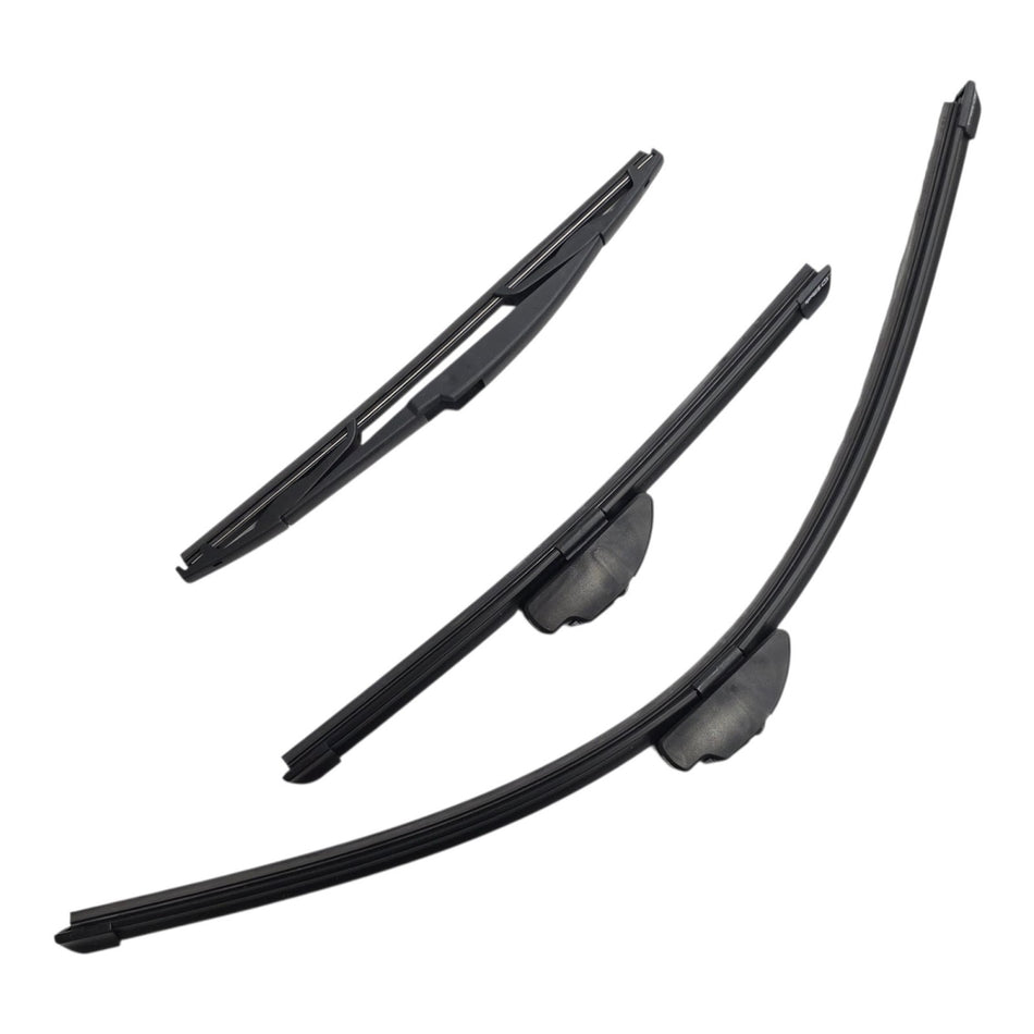 Silbak Front & Rear Wiper Blade Set, Compatible with Toyota Corolla HB Hatchback 2019-2022, Driver Side 28" (700mm), Passenger Side 14" (350mm), Rear 12" (300mm) (OEM: 8521212620)
