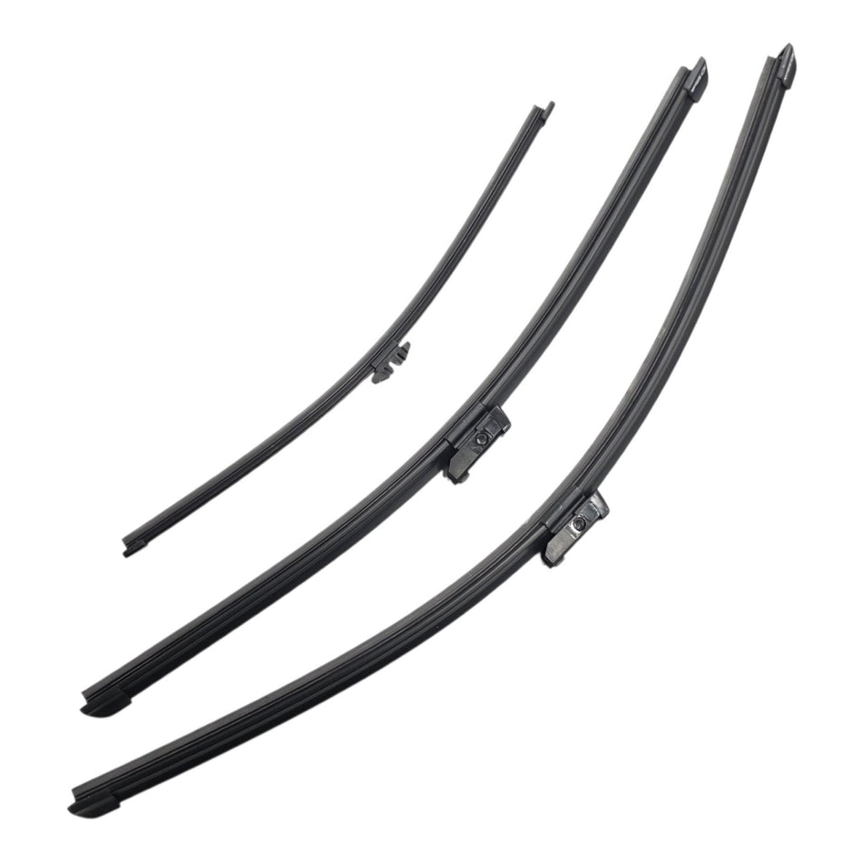 Silbak Front & Rear Wiper Blade Set, Compatible with Volvo XC40 2023-2027, Driver Side 24" (600mm), Passenger Side 20" (500mm), Rear 14" (350mm) (OEM: 31662390)