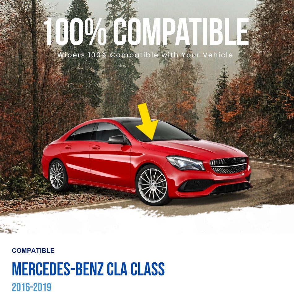 MAXTEL Front Wiper Arm, Compatible with Mercedes-Benz CLA Class 2016-2019