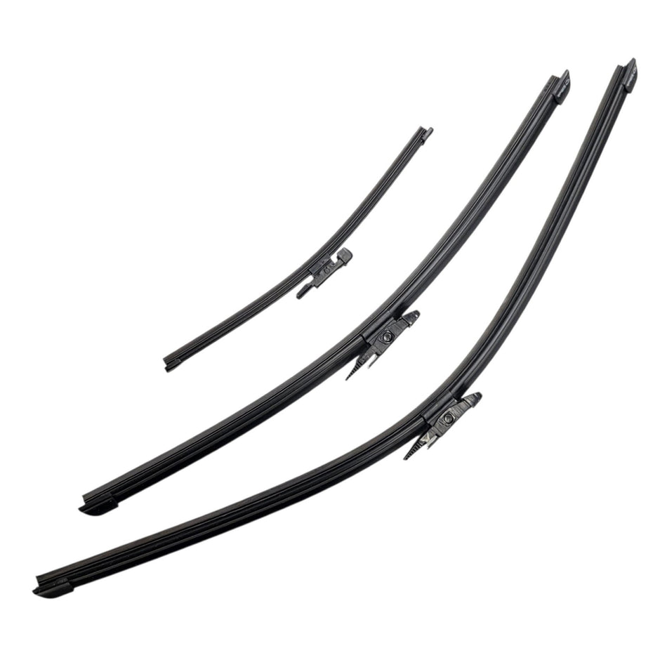 Silbak Front & Rear Wiper Blade Set, Compatible with Mercedes-Benz GLA-Class 2015-2016, Driver Side 24" (600mm), Passenger Side 19" (480mm), Rear 11" (280mm) (OEM: A1768200645)