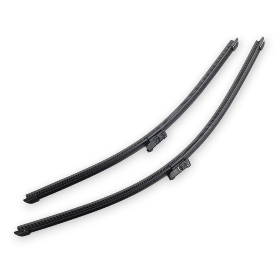 Silbak Front Windshield Wiper Blade Set compatible with Audi S5 Cabriolet 2009-2012 Driver Side 24 in (600 mm) Passenger Side 21 in (530 mm) Muson Pro Flat Blades 8F1998002A
