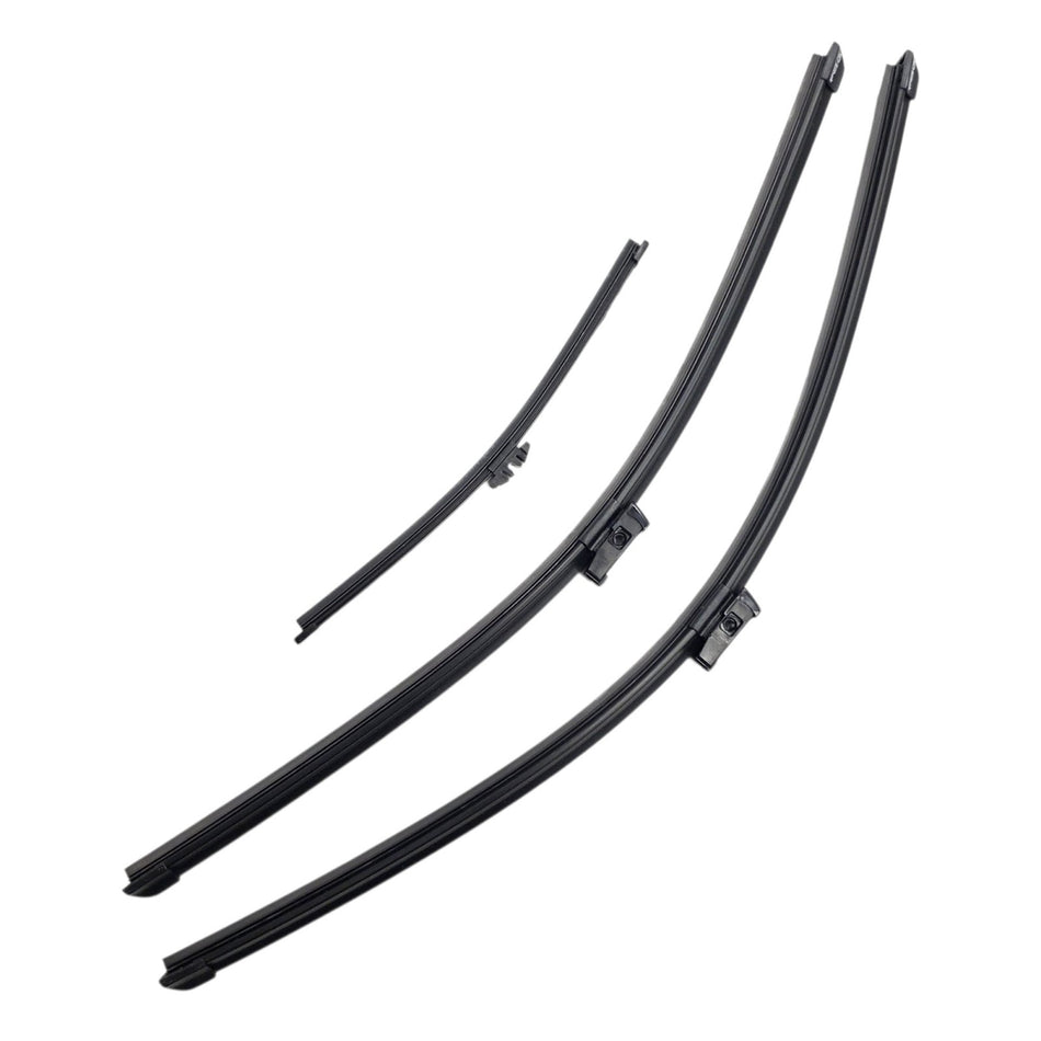 Silbak Front & Rear Wiper Blade Set, Compatible with Ford Bronco Sport 2021-2027, Driver Side 24" (600mm), Passenger Side 22" (550mm), Rear 10" (254mm)