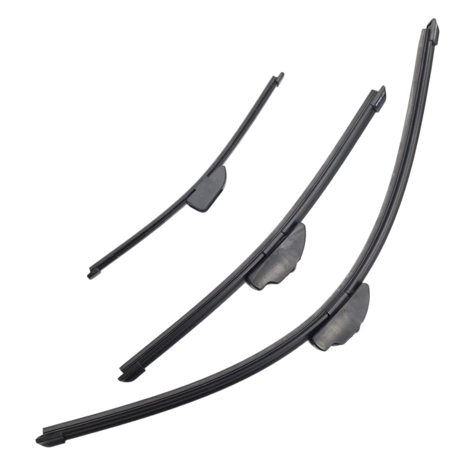 Silbak Front & Rear Wiper Blade Set, Compatible with Kia e-Niro EV 2019-2022, Driver Side 26" (650mm), Passenger Side 16" (400mm), Rear 12" (300mm)