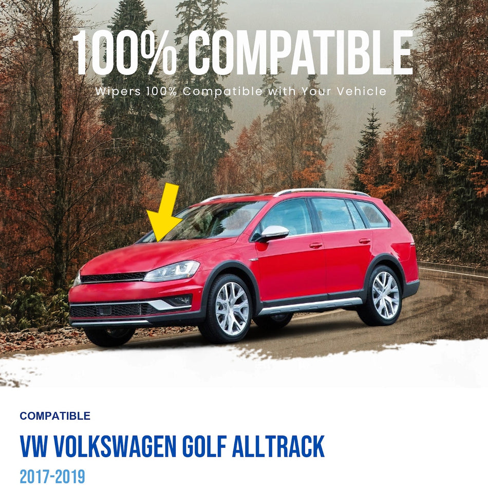 MAXTEL Front Wiper Arm, Compatible with VW Volkswagen Golf Alltrack 2017-2019