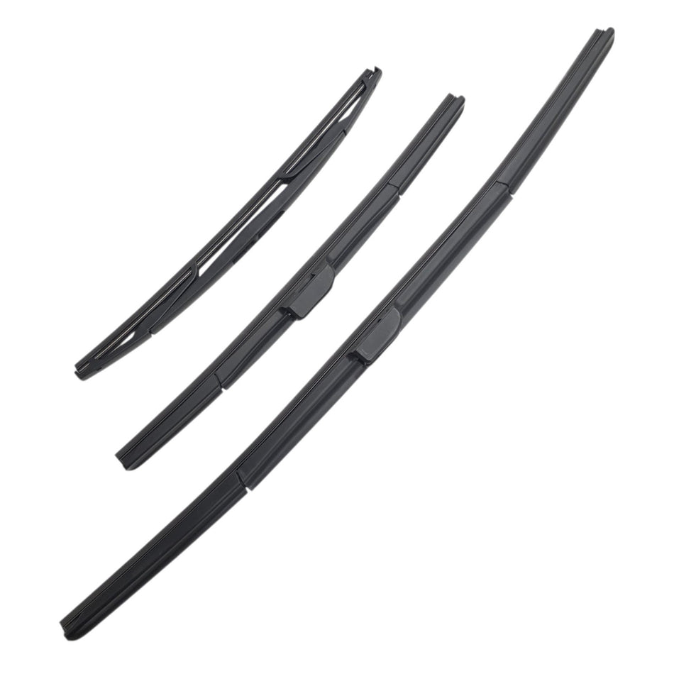 MAXTEL 26"+16" Front Wiper Blade Set Bundle with Silbak 14" Rear Wiper Blade, Compatible with Mazda 3 HB Hatchback 2019-2026, Driver Side 26" (650mm), Passenger Side 16" (400mm), Rear 14" (350mm)