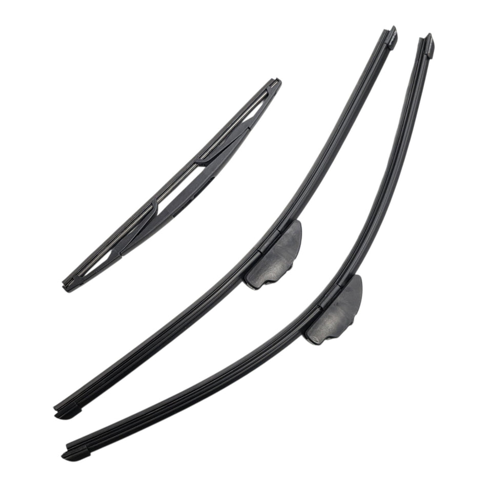 Silbak Front & Rear Wiper Blade Set, Compatible with Mitsubishi Outlander 2007-2012, Driver Side 24" (600mm), Passenger Side 21" (530mm), Rear 13" (330mm)