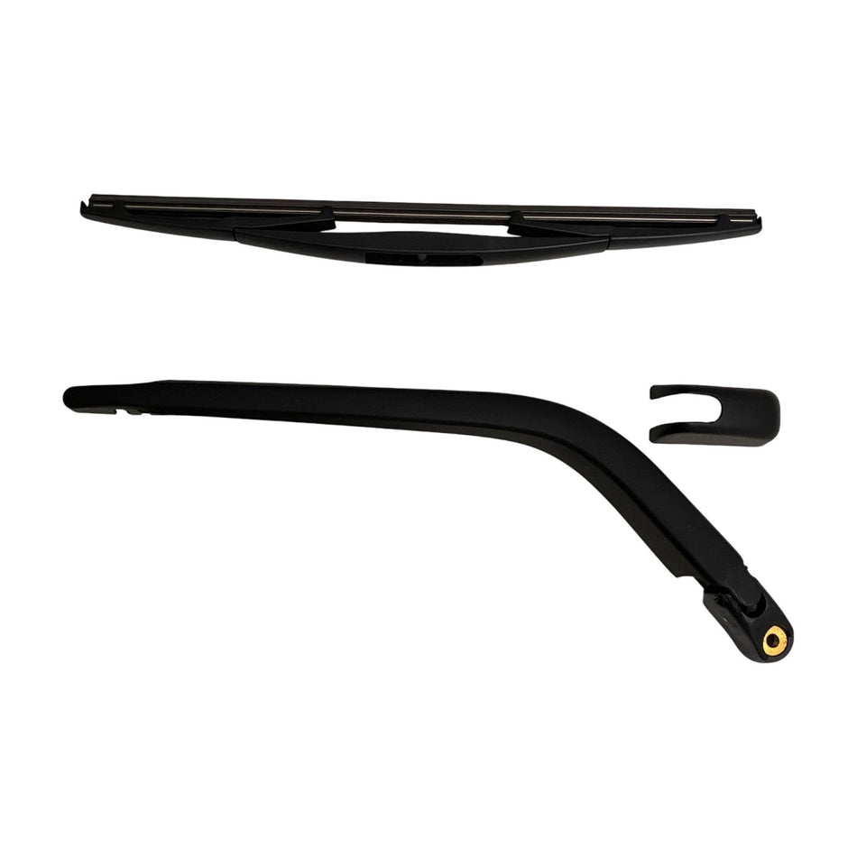 MAXTEL Rear Wiper Blade & Arm Compatible with Honda Fit 2002-2008 13.78 in (350 mm) Black Clear Visibility Noise-Free Windshield Wipers 1-Year Manufacturer Warranty