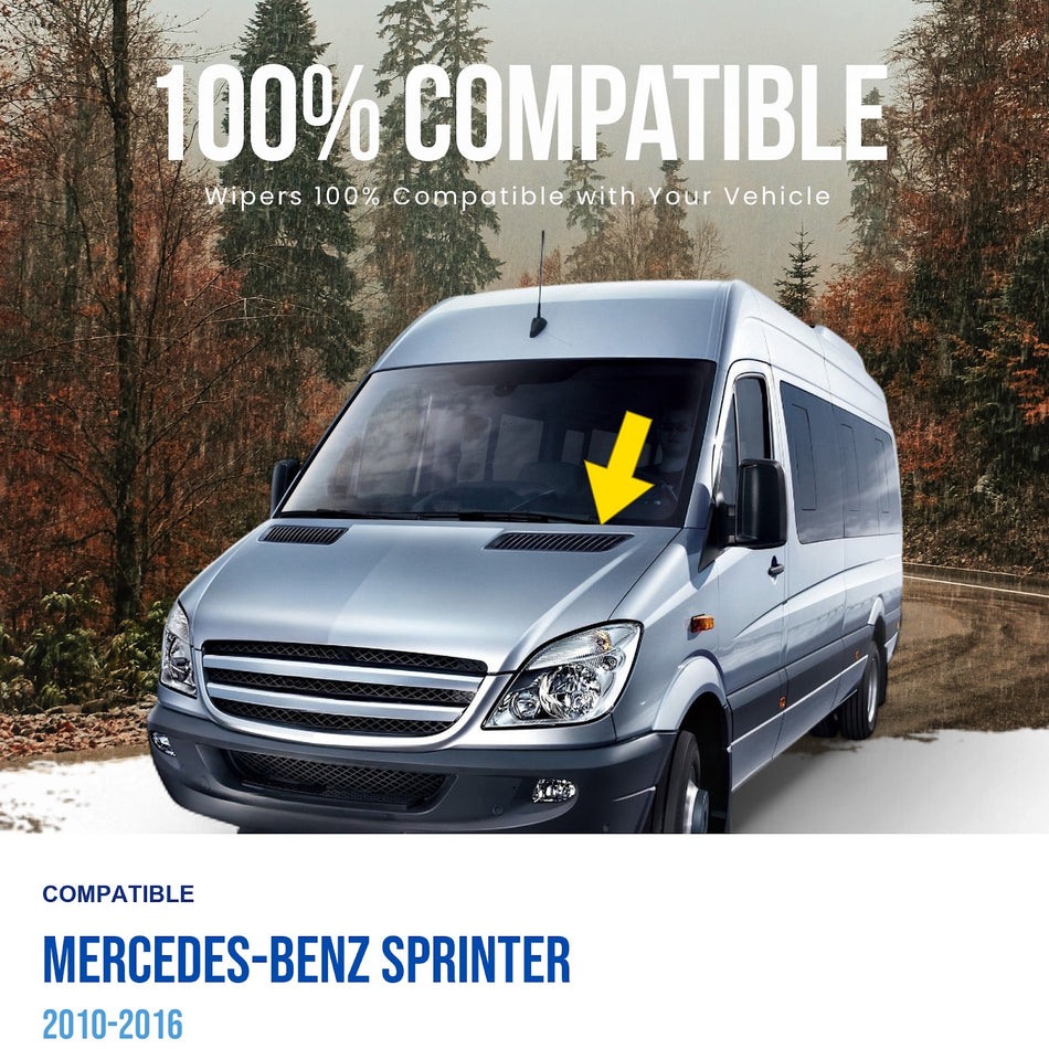 MAXTEL Front Wiper Arm, Compatible with Mercedes-Benz Sprinter 2010-2016