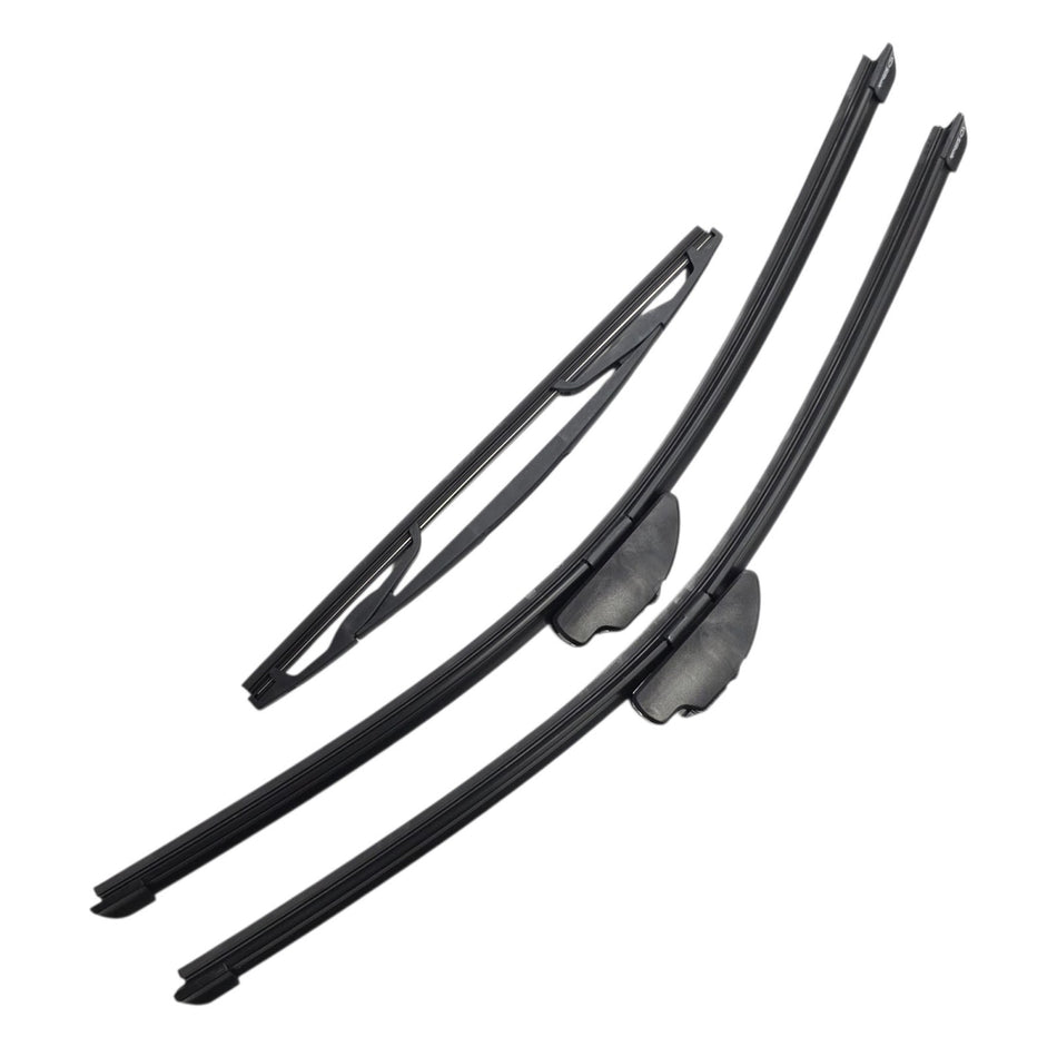 Silbak Front & Rear Wiper Blade Set, Compatible with Dodge Nitro 2006-2011, Driver Side 19" (480mm), Passenger Side 19" (480mm), Rear 12" (300mm)