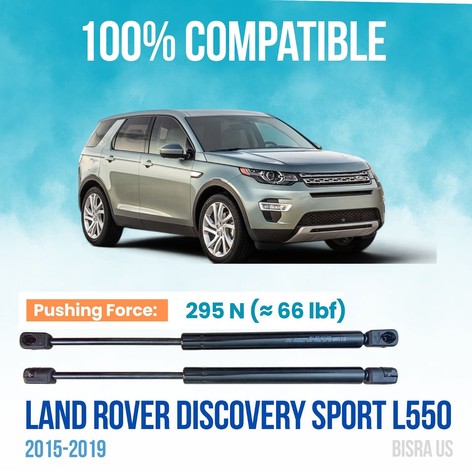 BISRA Hood Gas Strut, Compatible with Land Rover Discovery Sport L550 2015-2019, 295N Lift Support (OEM: LR084691)