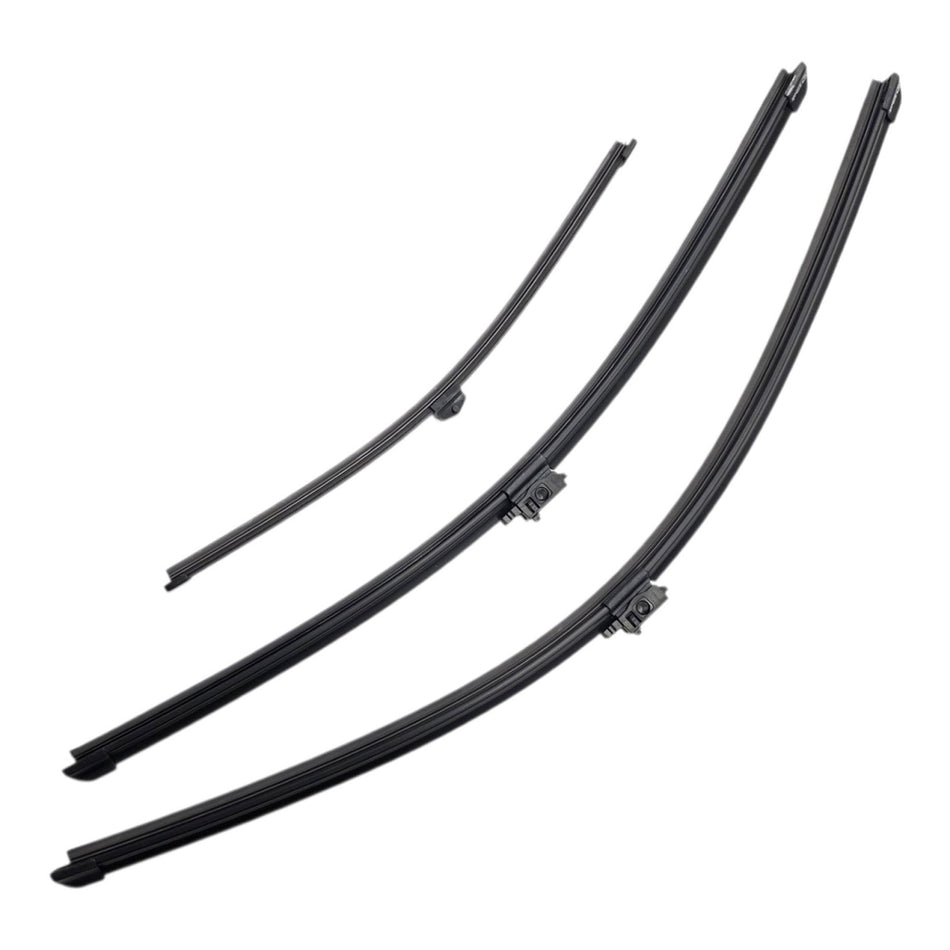 Silbak Front & Rear Wiper Blade Set, Compatible with Mercedes-Benz GLE Class 2020-2023, Driver Side 26" (650mm), Passenger Side 22" (550mm), Rear 14" (350mm) (OEM: A1678209201)