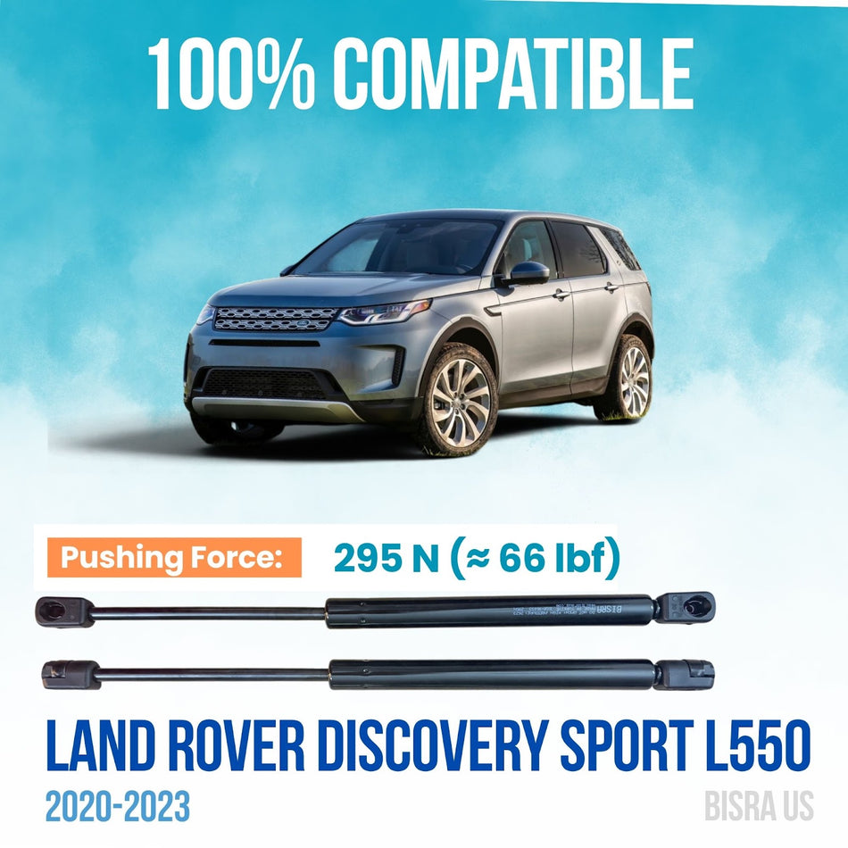 BISRA Hood Gas Strut, Compatible with Land Rover Discovery Sport L550 2020-2023, 295N Lift Support (OEM: LR084691)